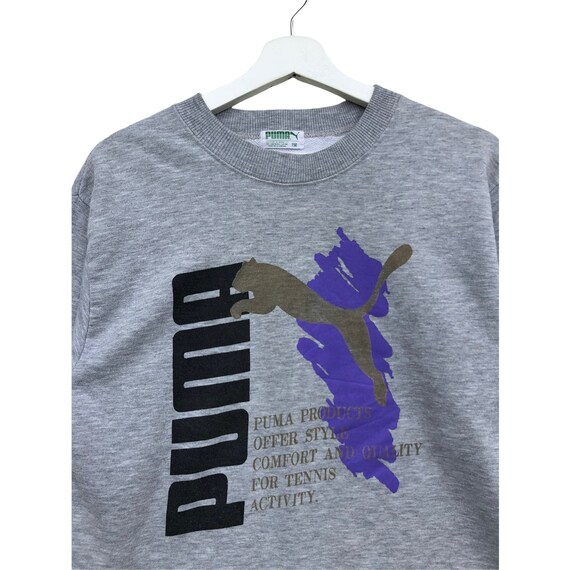 Vintage Puma Sweatshirts All Over Print Spellout … - image 9