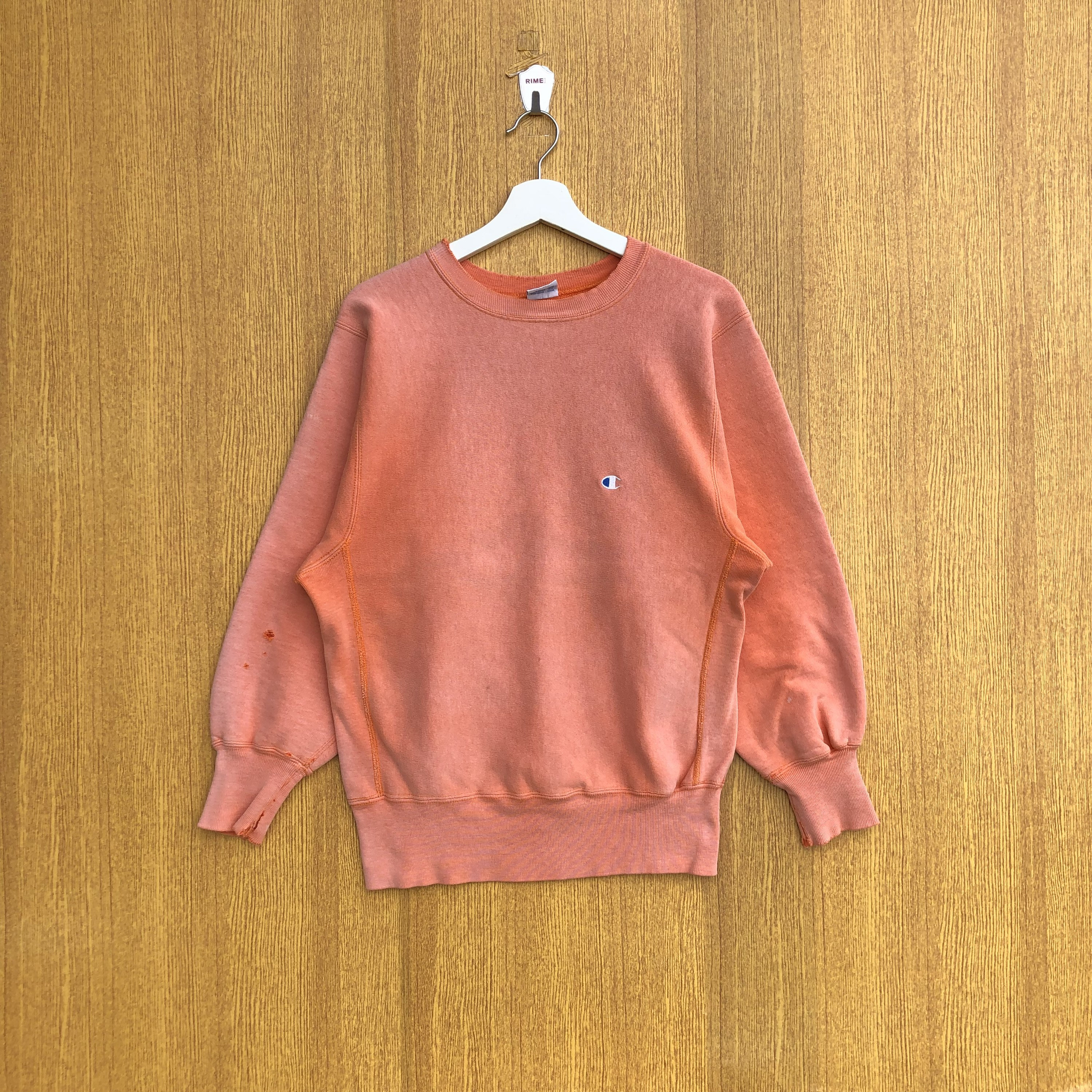 【希少】vintage2000年製champion reverse weave Vintage Champion Reverse Weave Sweatshirt Orange Color Crewneck