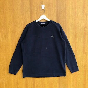 Vintage Chemise Lacoste Sweatshirt Small Logo Crewneck Jumper Pullover Sweater