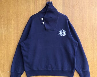 Vintage Polo by Ralph Lauren Sweatshirt Embroidered Big Logo Jumper Pullover