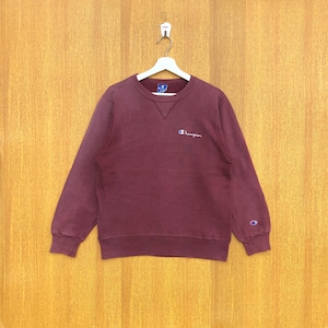 Vintage Champion Sweatshirt Embroidery Small Logo Spellout Jumper Pullover