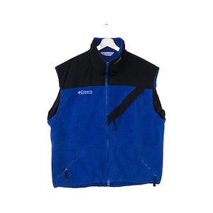 Vintage Columbia Fleece Vest Full Zipper Sweater Jumper Pullover