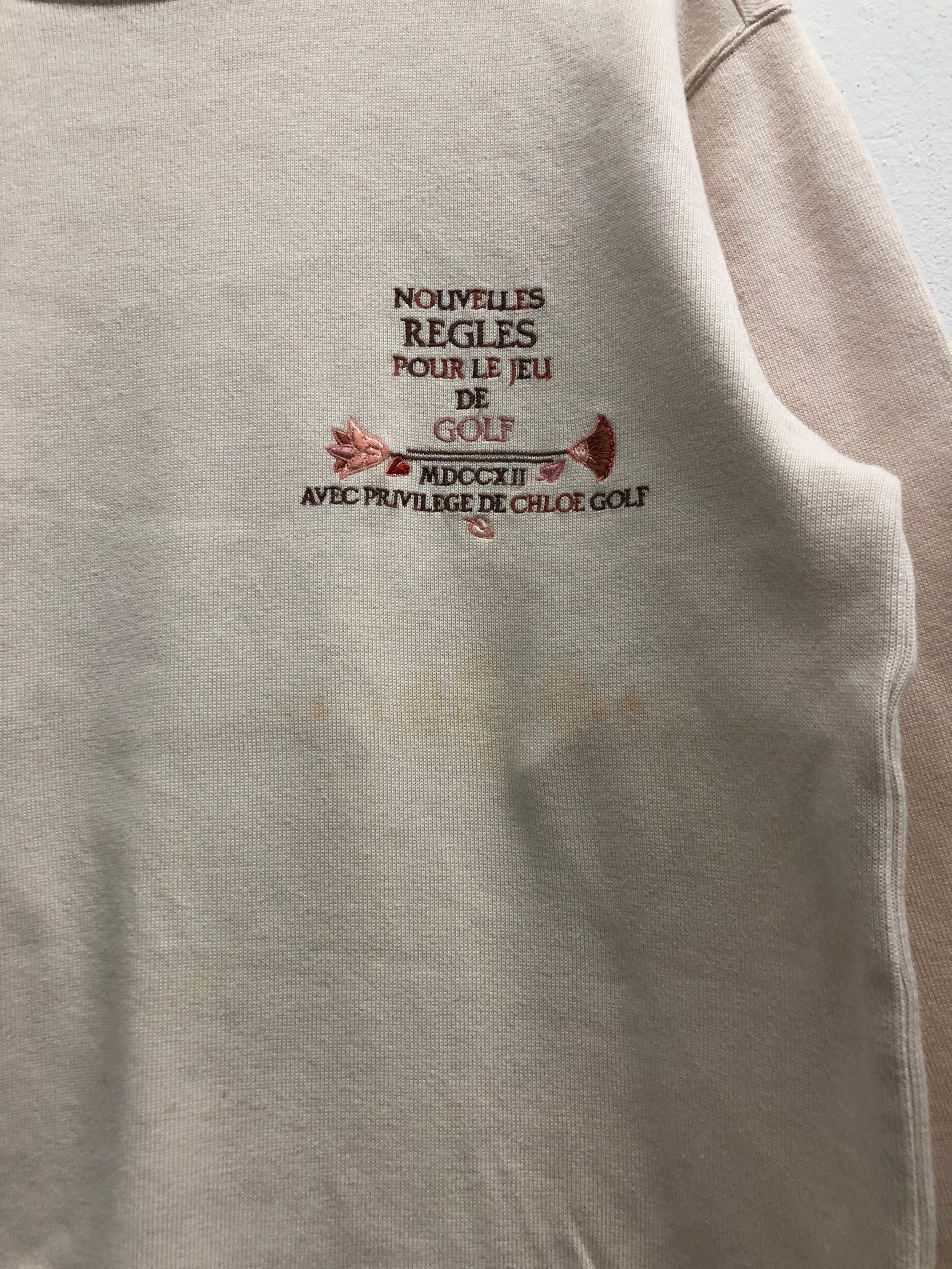Vintage Chloe Golf Embroidery Sweatshirt - Etsy