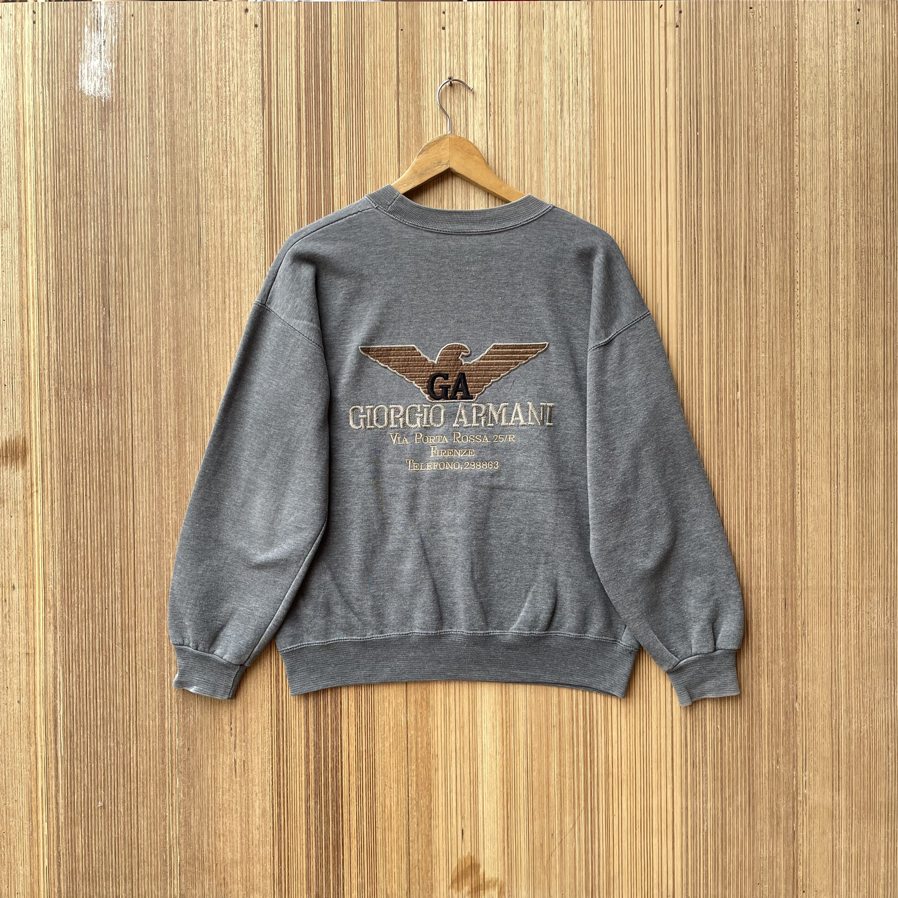 Emporio Armani Taupe Sweatshirt with Logo