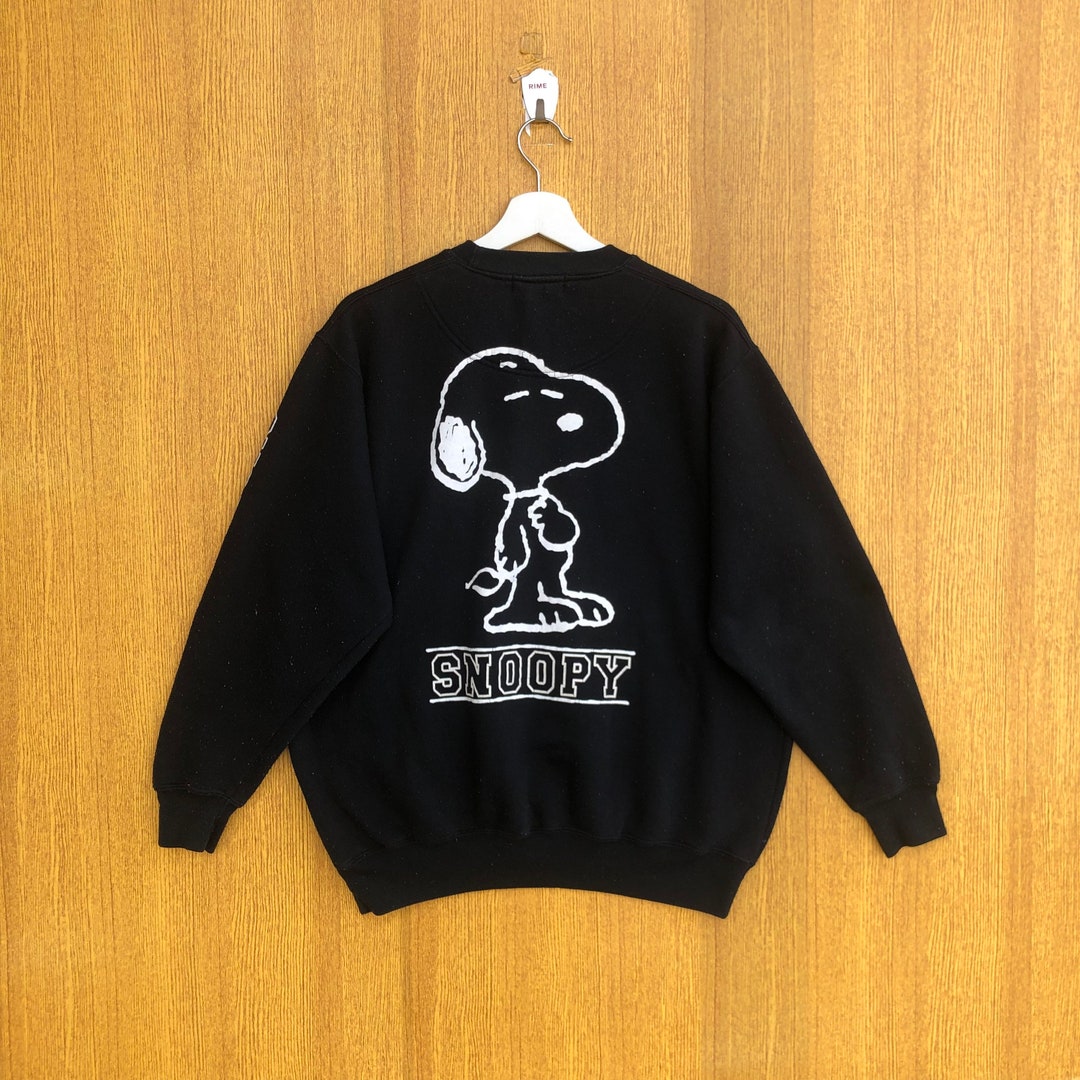 トップス 80s 90s russel parody snoopy sweat Vintage Peanuts Sweatshirt Snoopy Cartoon Characters