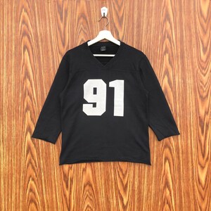 Vintage Number Nine Rose 91 Raw Hem Long Sleeve Japanese Brand