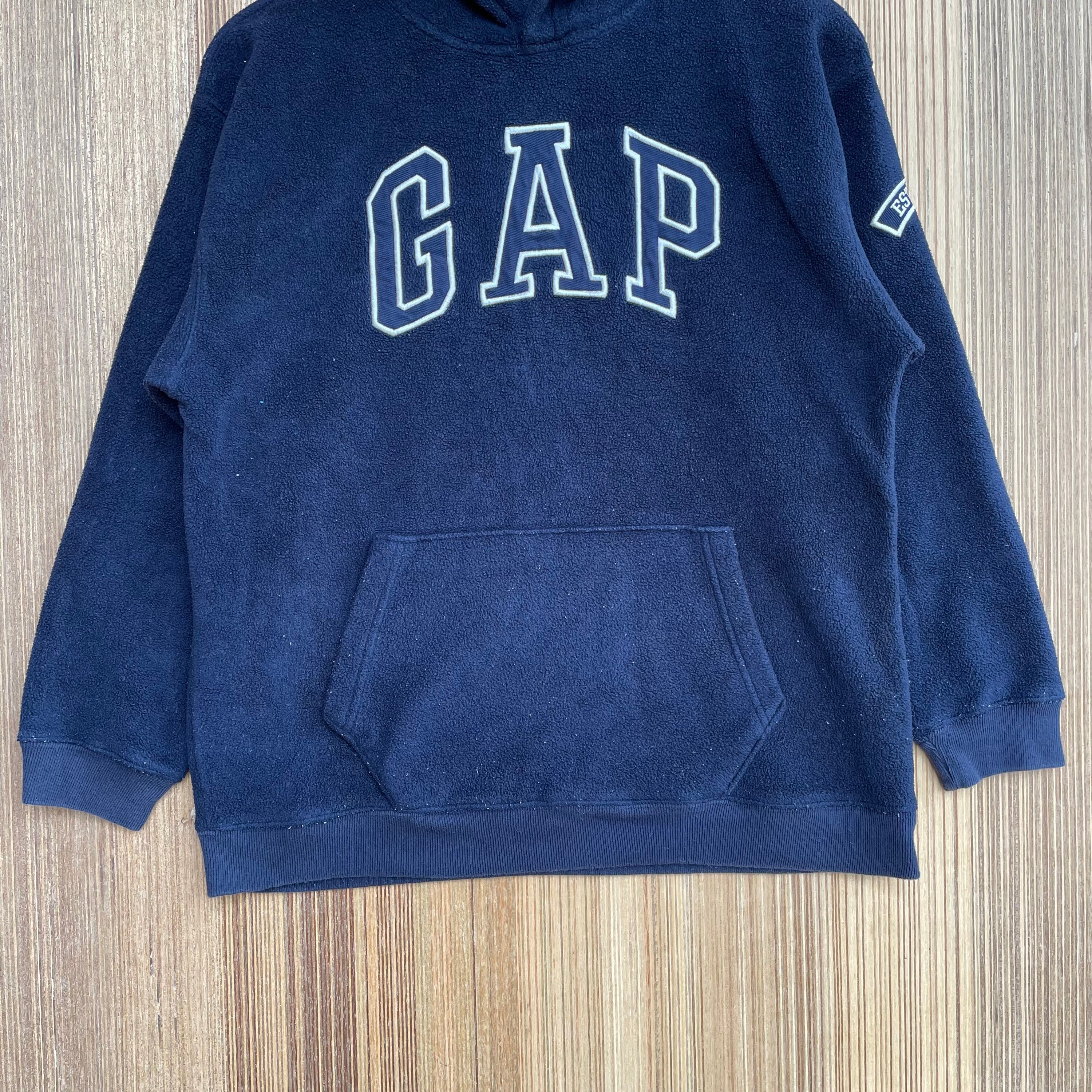 Raro Vintage Gap sudadera sudadera Gap gran bordado logotipo