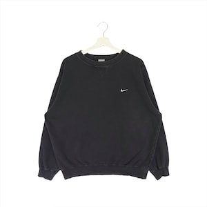 Vintage rare Nike Swoosh Sweatshirt Embroidery Swoosh Small Logo Crewneck Jumper Pullover