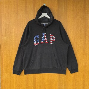 Vintage 1990s GAP Kids Embroidered Fleece Hoodie / 90s