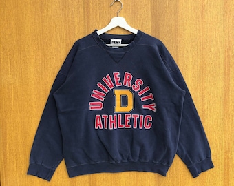 Vintage University DKNY Athletic Sweatshirt Spellout Crewneck Jumper Pullover Sweater