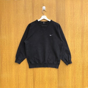 Vintage Nike Swoosh Sweatshirt Small Logo Crewneck Jumper Pullover Sweater