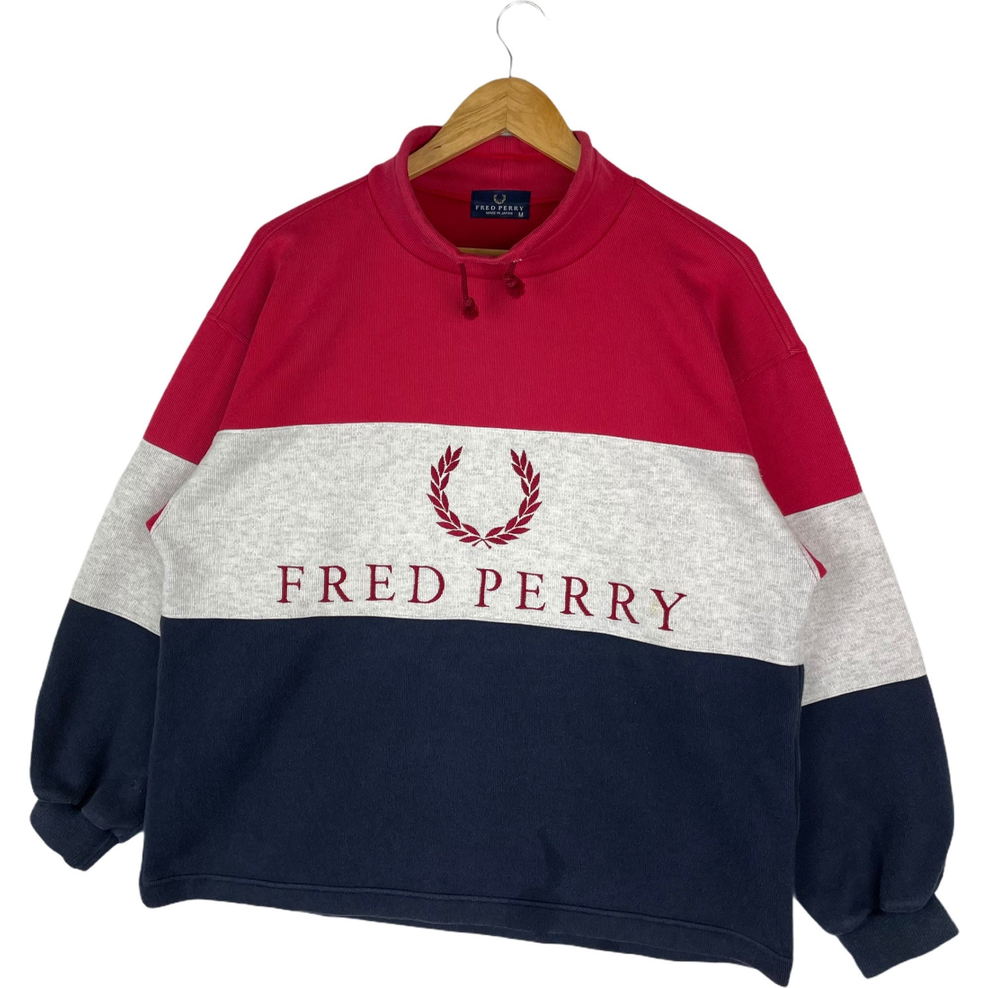 Vintage Fred Perry Sweatshirt Embroidery Big Logo Spellout Jumper