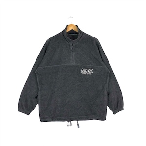Vintage Alexander Julian Fleece Sweatshirt Half Zipper Embroidery Alex New York Spellout Crewneck jumper Pullover