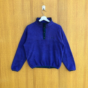 Vintage L.L. Bean Fleece Sweater Small  Logo Sweatshirt Jumper Pullover Jacket