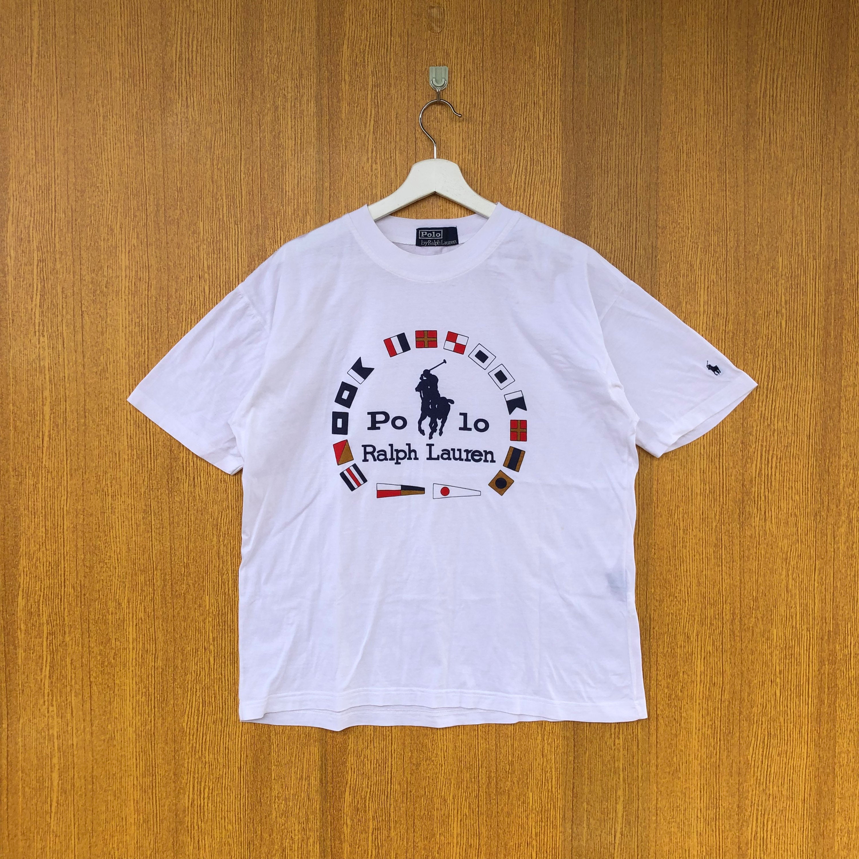 Vintage Polo Ralph Lauren T-shirt Bigg Logo Spellout Crewneck