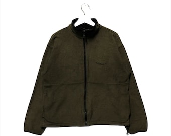 Vintage Timberland Fleece Vollreißverschluss Rundhals-Sweatshirt