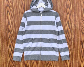 Vintage Carhartt Streifen Zipper Hoodie