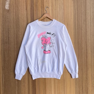 Vintage Bearly Made It Sweatshirt Crewneck Jumper Pullover Sweater