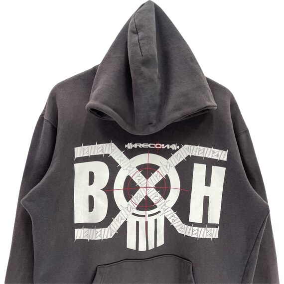 Vintage Bounty Hunter Recon Hoodie Big Logo Spellout Recon