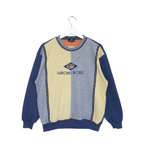 Vintage Hiromi Rossi Milano Sweatshirts Embroidered Spellout Crewneck Jumper Pullover Sweater