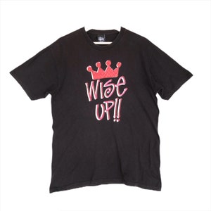 Vintage Stussy Wise up !! Big Logo