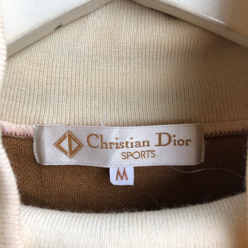 Vintage Christian Dior Sports Sweatshirt Monogram Turtleneck Crewneck Jumper Pullover Sweater Etsy