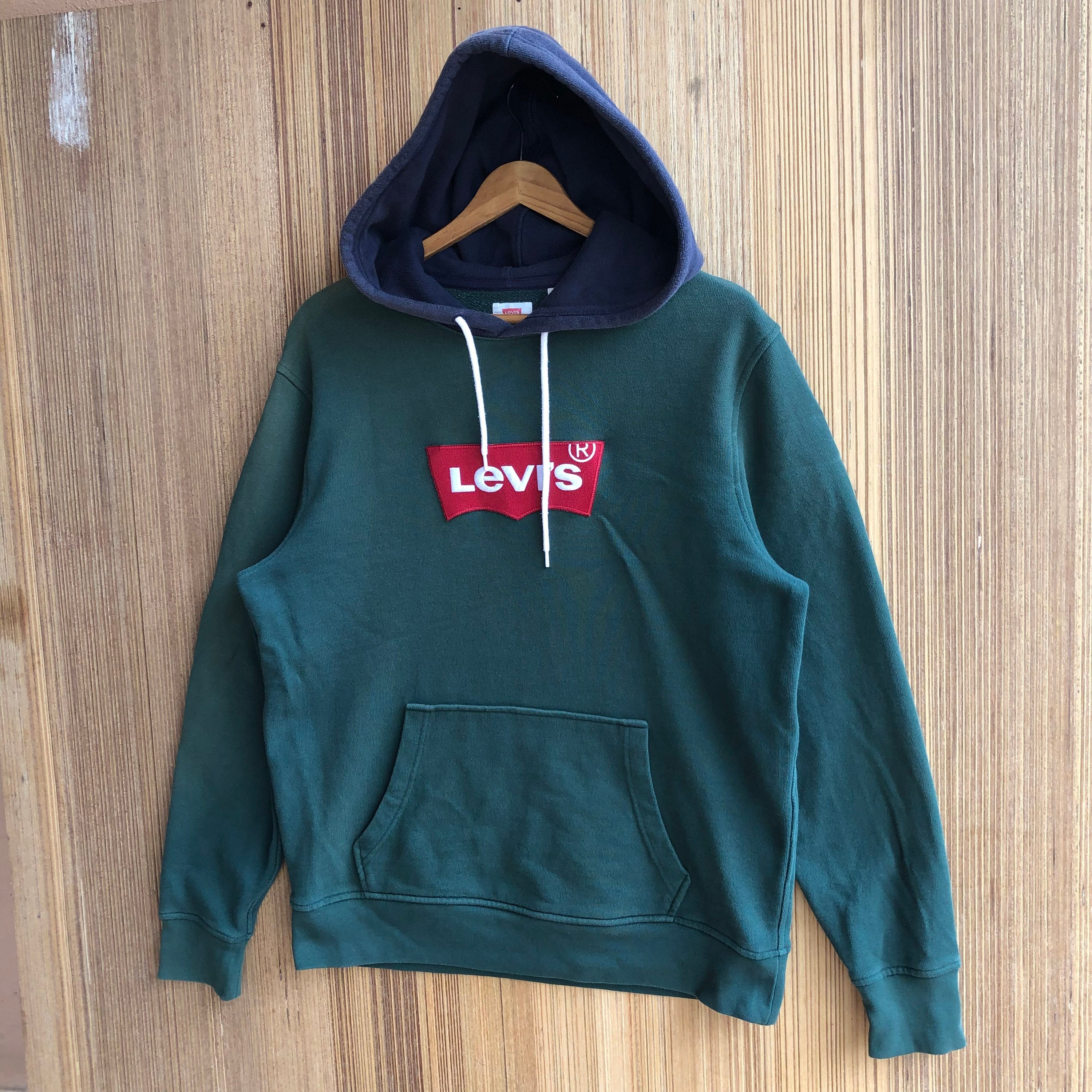 Rare Levis Hoodie Embroidered Big Logo Spellout - Etsy Ireland