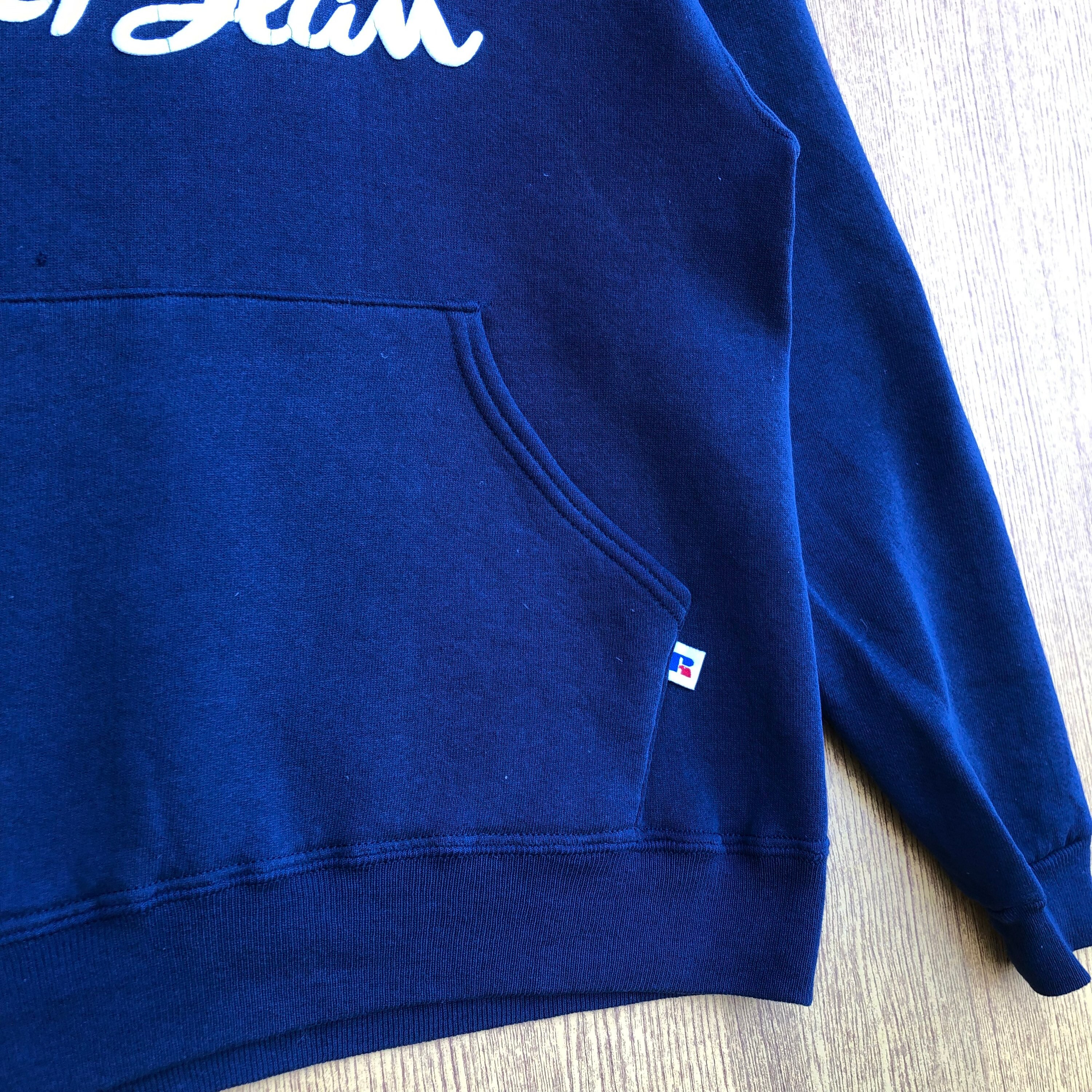 Sweat à Capuche L.L.Bean Pour Homme - Taille L - Bleu - Mélange Coton Et Polaire - Motif Graphique