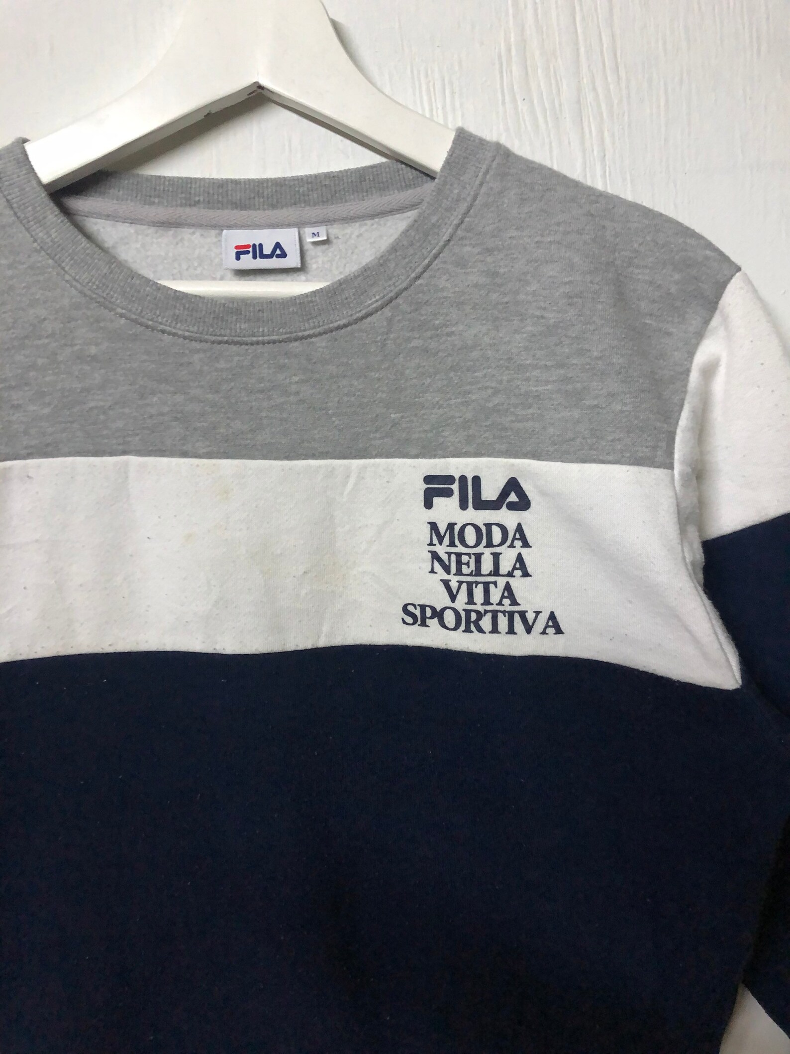 Rare FILA Moda Nella Vita Sportiva Spell Out Big Logo | Etsy