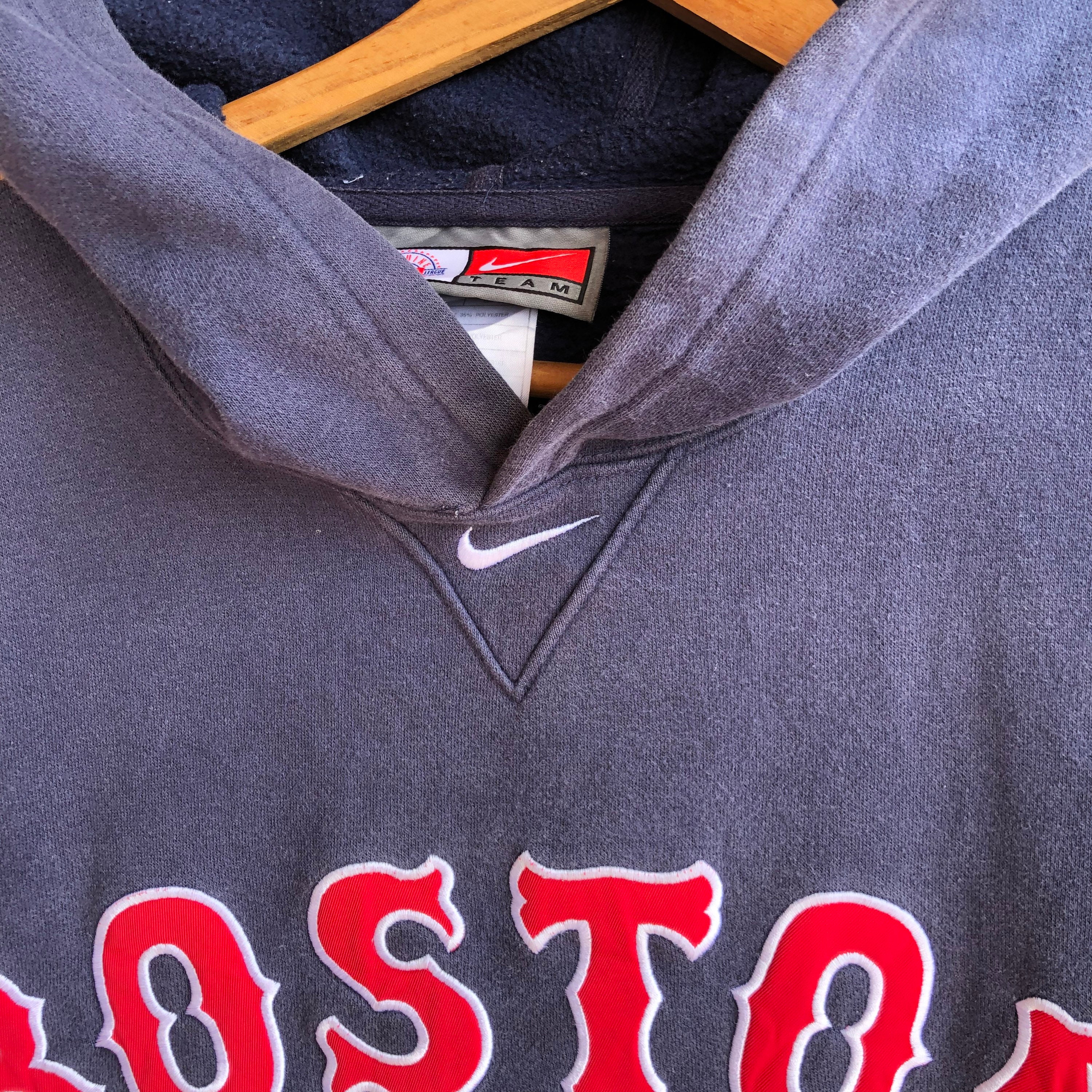 VTG Nike Center Swoosh Boston Red Sox Pullover SweatShirt Hoodie Toddler  Size 5