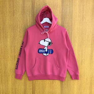 The Peanuts Sweatshirt Big Logo Snoopy Woodstock Cartoon Characters Crewneck Jumper Pullover Sweater