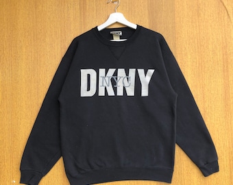 Vintage DKNY NYC Jeans Sweatshirt  Spellout Crewneck Jumper Pullover Sweater