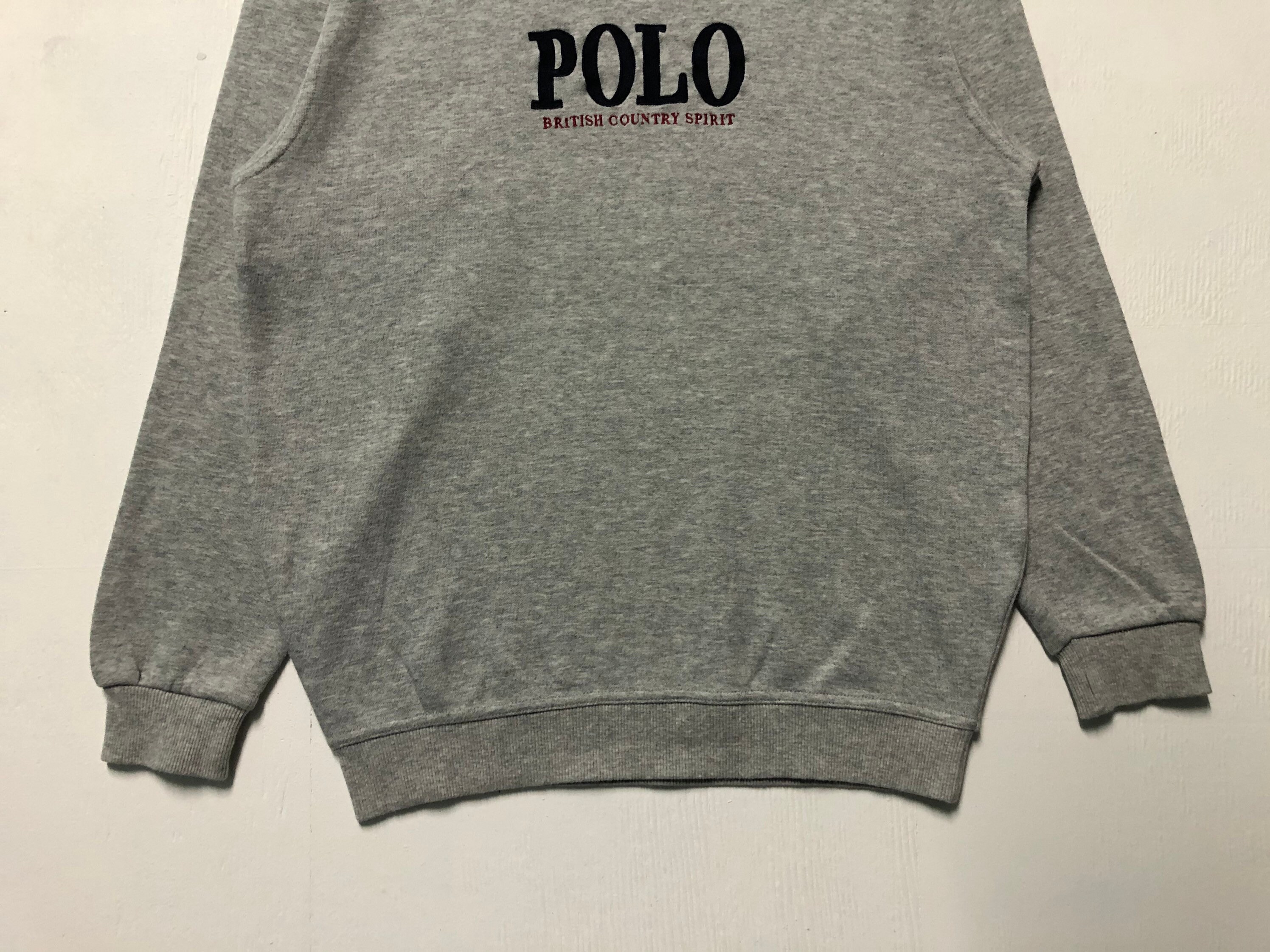 Vintage Polo British Country Spirit Sweatshirt Embroidery Polo 