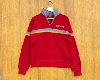 Vintage Pfadfinder Sweatshirt Rundhals Pullover Pullover