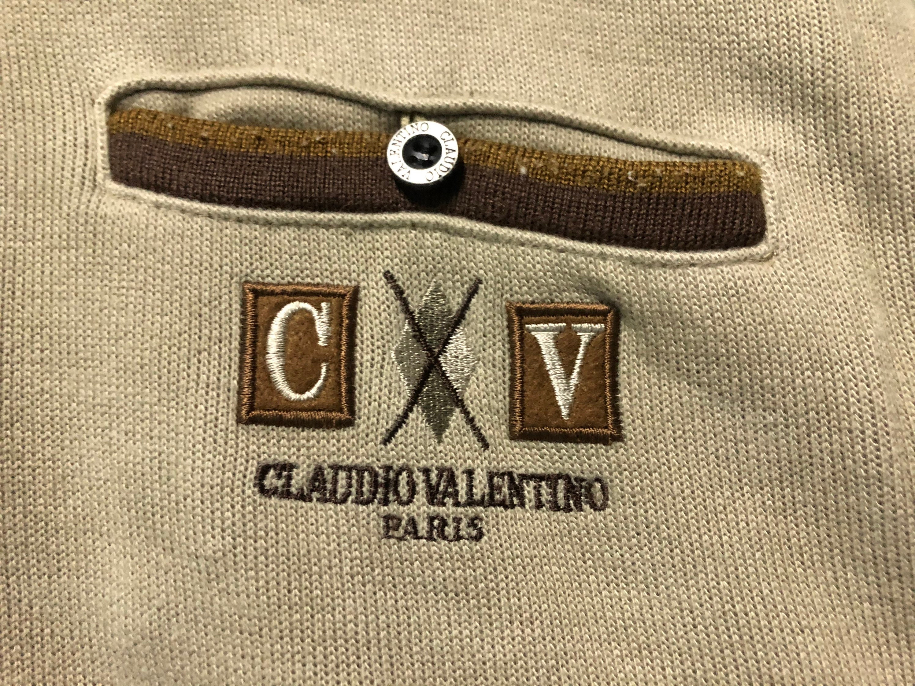 Vintage Claudio Valentino Paris Sweatshirt Embroidery Claudio | Etsy