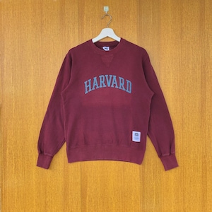 Vintage Harvard University Sweatshirt  Spellout Crewneck Jumper Pullover Sweater