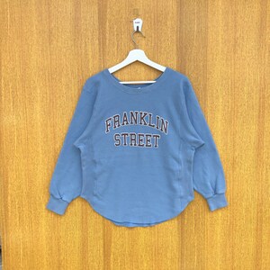 Vintage Franklin Street Tampa, Florida United States Sweatshirt Spellout Crewneck Jumper Pullover Sweater