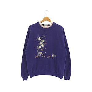 Vintage Birds By Morning Sun Sweatshirt Crewneck Jumper Pullover Sweater