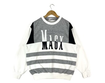 Vintage Magix Son Sweatshirt Embroidery Spellout Crewneck Jumper Sweater