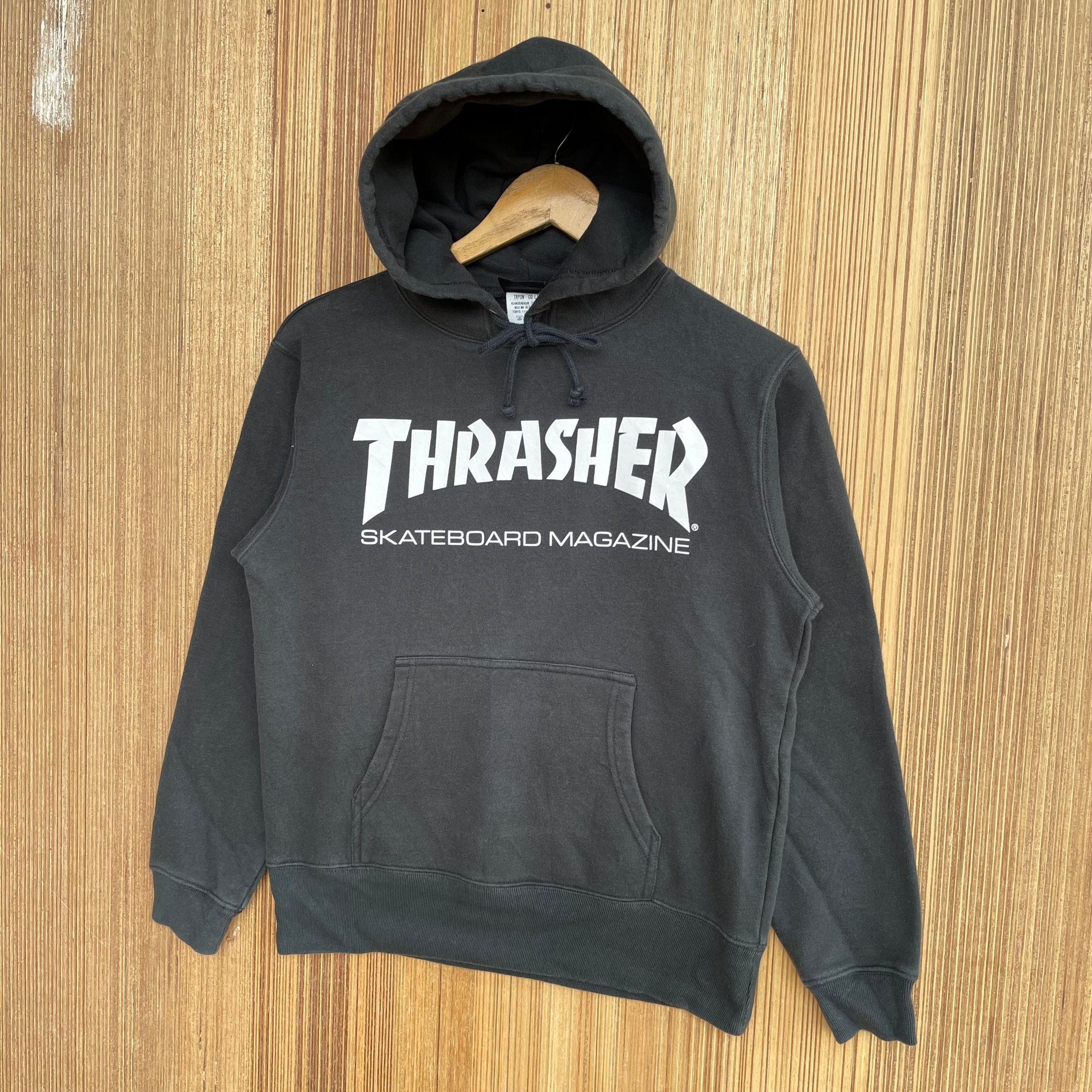 Vintage Thrasher Hoodie Spellout Big Logo Sweatshirt Sweater - Etsy Israel