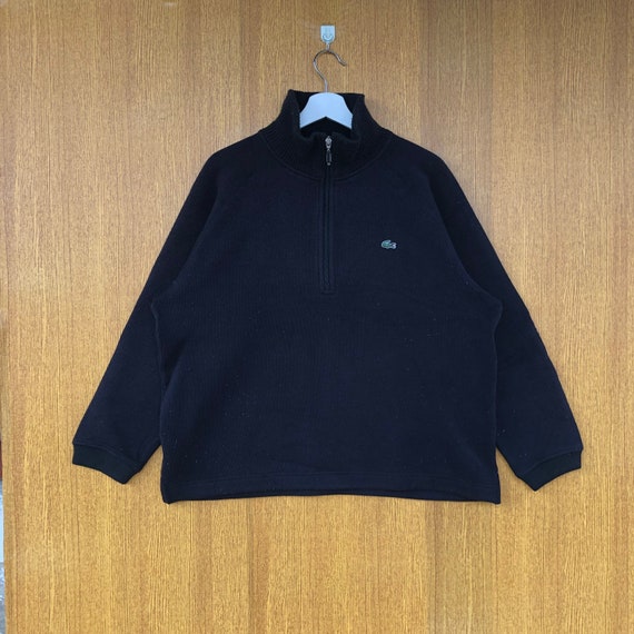 Vintage Lacoste Sweatshirt Half Zipper Small Logo… - image 1