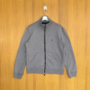 Vintage Armani Jeans Sweater Full Zipper Sweatshirt Embroidery Small Logo Pullover