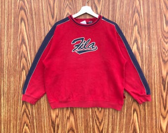 Sudadera vintage de cuello redondo de Fila Sportswear