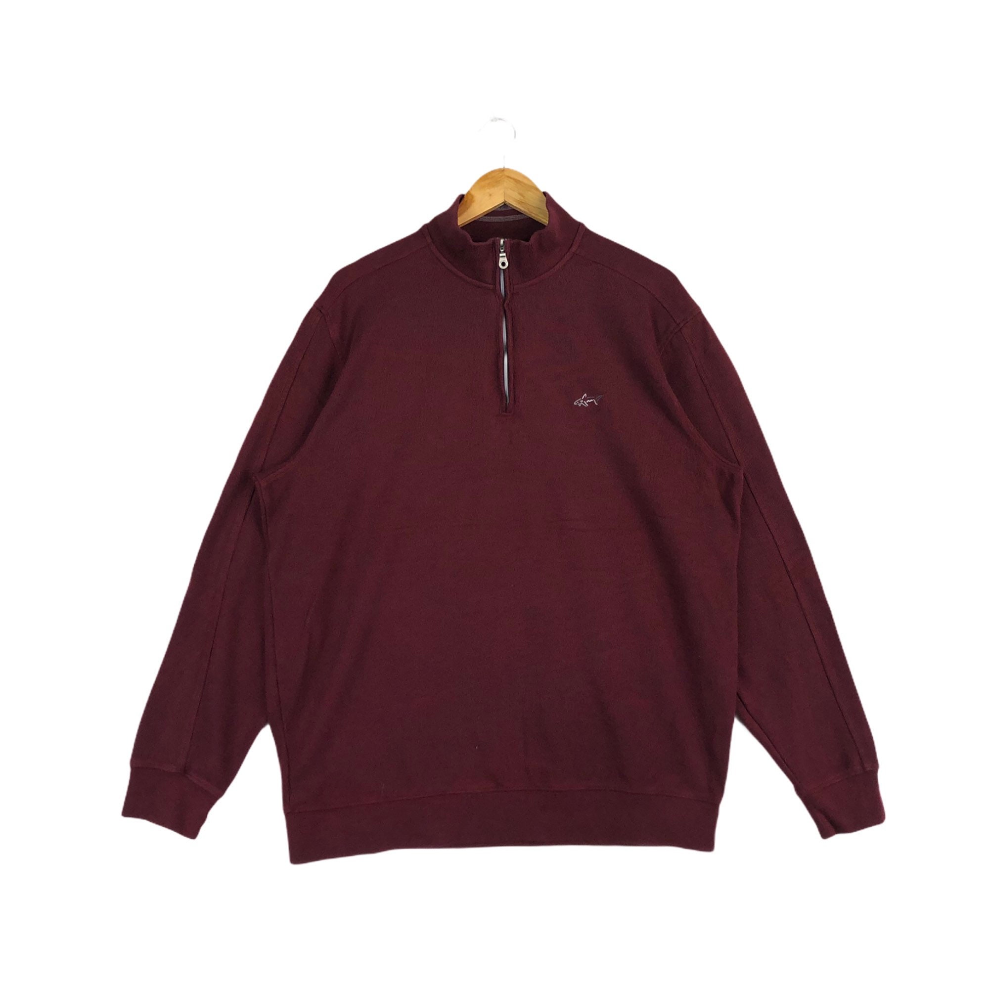Vintage Greg Norman Sweatshirt Half Zipper Red Color Jumper - Etsy