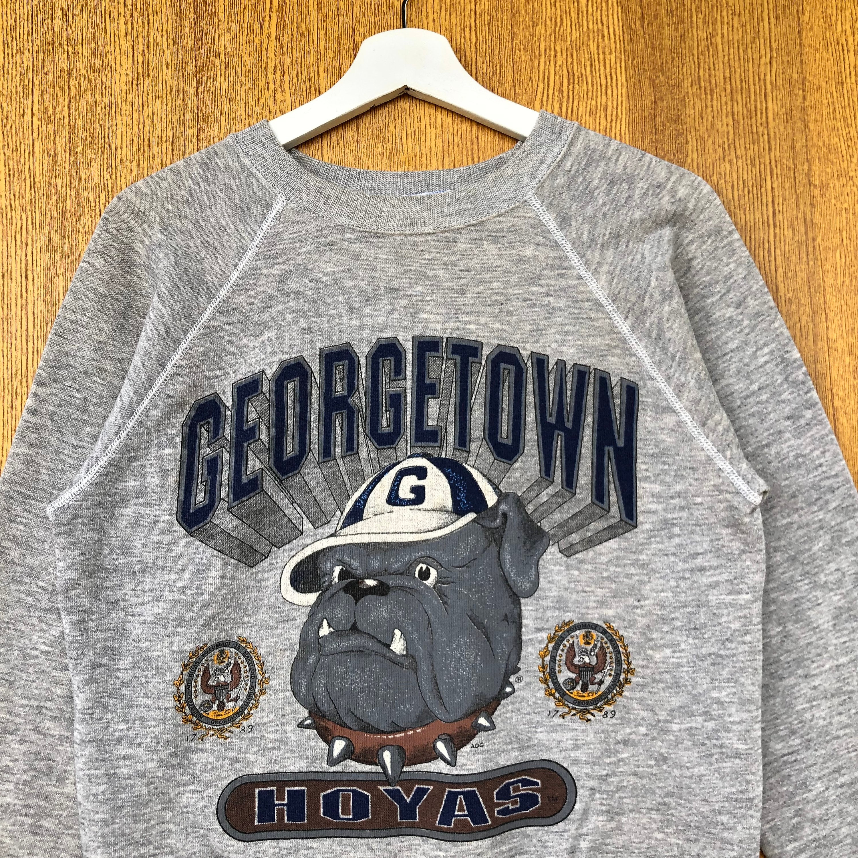 ヴィンテージ ジョージタウン ホヤス フットボール スウェットシャツ