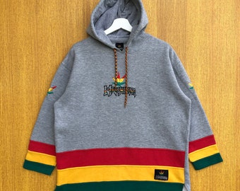 Vintage Marijuana Hoodie Sweatshirt Embroidered Spellout Crewneck Jumper Pullover Sweater