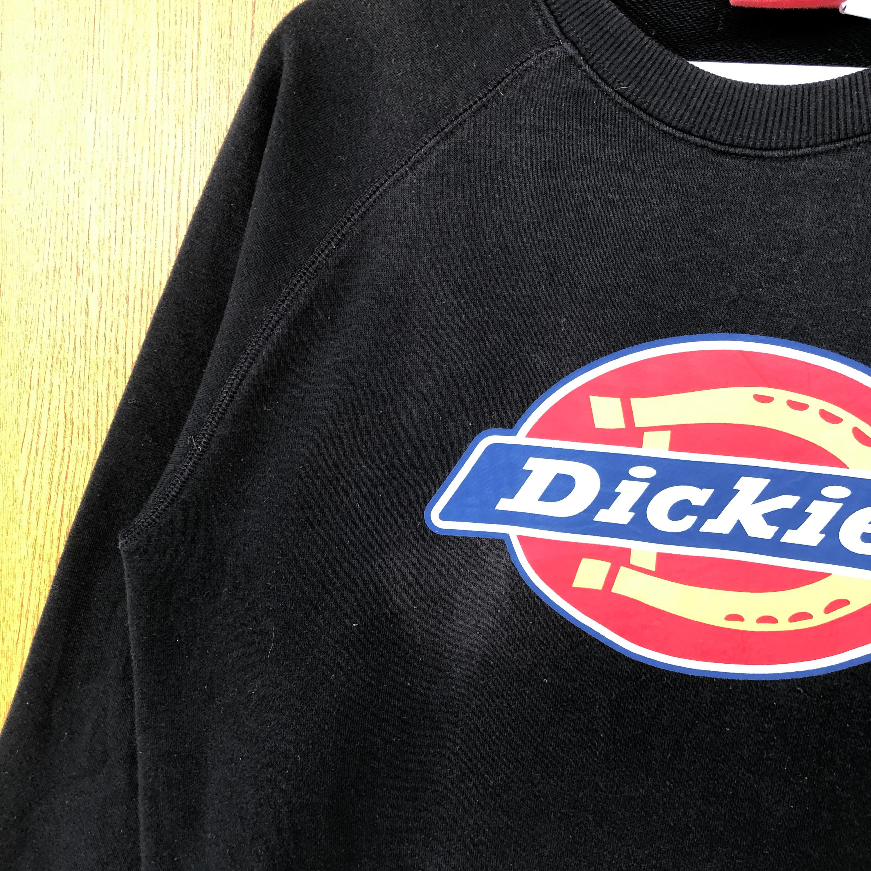 Sweat Homme Dickies – Gris – Taille L – Col Rond – Imprimé Logo – Occasion Parfait état