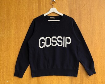 Vintage Y2K Crolla Gossip Spellout Sweatshirt Jumper Pullover