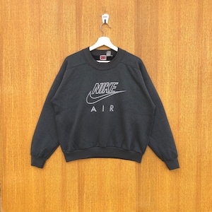 Vintage Nike Big Logo Sweatshirt Embroidered Spellout Crewneck Jumper Pullover Sweater