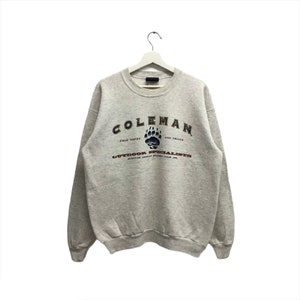 Vintage 90s COLEMAN Sweatshirt Outdoor Specialists Crewneck Jumper Pullover